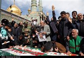 تشییع پیکر شهدای حملات آمریکایی صهیونی در قم