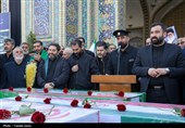 تشیع پیکر شهدای اقتدار ایران اسلامی در مشهد
