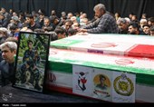تشیع پیکر شهدای اقتدار ایران اسلامی در مشهد