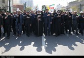 تشیع پیکر شهدای اقتدار ایران اسلامی در مشهد