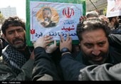 تشیع پیکر شهدای اقتدار ایران اسلامی در مشهد
