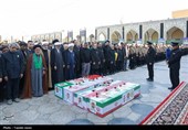 تشیع پیکر شهدای اقتدار ایران اسلامی در مشهد