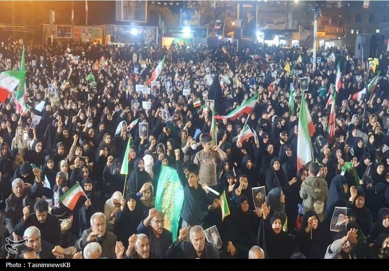 کهگیلویه در شب هفتم شهادت رهبر انقلاب، حیدر حیدر گویان به پا خاست