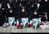 مراسم هفتمین روز شهادت رهبر شهید انقلاب - همدان