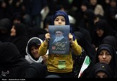 مراسم هفتمین روز شهادت رهبر شهید انقلاب - همدان