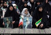 مراسم هفتمین روز شهادت رهبر شهید انقلاب - همدان