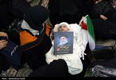 مراسم هفتمین روز شهادت رهبر شهید انقلاب - همدان