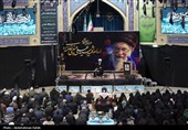 مراسم هفتمین روز شهادت رهبر شهید انقلاب - همدان