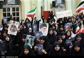 مراسم هفتمین روز شهادت رهبر شهید انقلاب - همدان