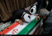 مراسم وداع با پیکر شهدای حملات آمریکایی صهیونی در قم