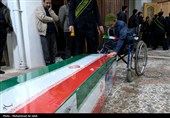 مراسم وداع با پیکر شهدای حملات آمریکایی صهیونی در قم