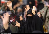 مراسم وداع با پیکر شهدای حملات آمریکایی صهیونی در قم