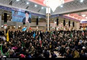 مراسم وداع با پیکر شهدای حملات آمریکایی صهیونی در قم