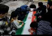 مراسم وداع با پیکر شهدای حملات آمریکایی صهیونی در قم