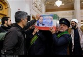 مراسم وداع با پیکر شهدای حملات آمریکایی صهیونی در قم