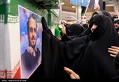 مراسم وداع با پیکر شهدای حملات آمریکایی صهیونی در قم
