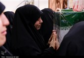 مراسم وداع با پیکر شهدای حملات آمریکایی صهیونی در قم