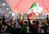 مراسم وداع با پیکر شهدای حملات آمریکایی صهیونی در قم