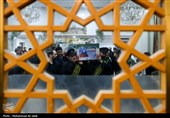مراسم وداع با پیکر شهدای حملات آمریکایی صهیونی در قم