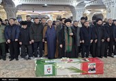 تشییع پیکر مطهر شهید «احمد لیالی مقدم» در اردبیل