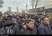 تشییع پیکر مطهر شهید «احمد لیالی مقدم» در اردبیل