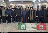 تشییع پیکر مطهر شهید «احمد لیالی مقدم» در اردبیل