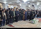 تشییع پیکر مطهر شهید «احمد لیالی مقدم» در اردبیل