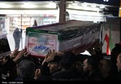 وداع مردم کرمان با خانواده چهار نفره شهید عرب‌نژاد