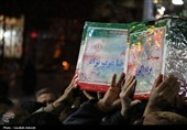 وداع مردم کرمان با خانواده چهار نفره شهید عرب‌نژاد
