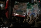وداع مردم کرمان با خانواده چهار نفره شهید عرب‌نژاد