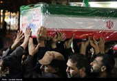 وداع مردم کرمان با خانواده چهار نفره شهید عرب‌نژاد