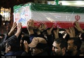 وداع مردم کرمان با خانواده چهار نفره شهید عرب‌نژاد