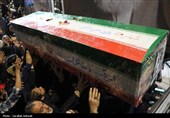 وداع مردم کرمان با خانواده چهار نفره شهید عرب‌نژاد