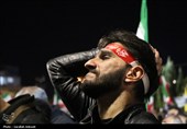 وداع مردم کرمان با خانواده چهار نفره شهید عرب‌نژاد