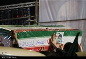 وداع مردم کرمان با خانواده چهار نفره شهید عرب‌نژاد