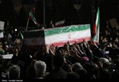 وداع مردم کرمان با خانواده چهار نفره شهید عرب‌نژاد