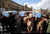 تشییع پیکر شهدای حملات آمریکایی صهیونی در همدان
