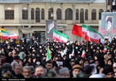 تشییع پیکر شهدای حملات آمریکایی صهیونی در همدان