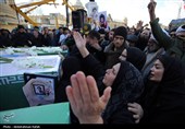 تشییع پیکر شهدای حملات آمریکایی صهیونی در همدان