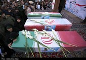 تشییع پیکر شهدای حملات آمریکایی صهیونی در همدان