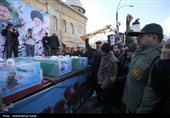 تشییع پیکر شهدای حملات آمریکایی صهیونی در همدان