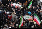 تشییع پیکر شهدای حملات آمریکایی صهیونی در همدان