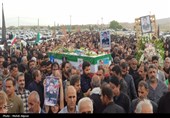 تشییع شهید پاسدار حسن شیخیانی از شهدای حملات آمریکایی صهیونیستی در دشتی
