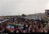 تشییع شهید پاسدار حسن شیخیانی از شهدای حملات آمریکایی صهیونیستی در دشتی
