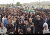 تشییع شهید پاسدار حسن شیخیانی از شهدای حملات آمریکایی صهیونیستی در دشتی