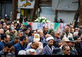 مراسم تشییع پیکر شهیدان اقتدار نیرو دریایی در بجنورد