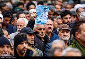 مراسم تشییع پیکر شهیدان اقتدار نیرو دریایی در بجنورد