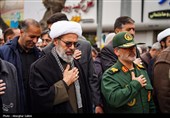 مراسم تشییع پیکر شهیدان اقتدار نیرو دریایی در بجنورد