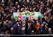 مراسم تشییع پیکر شهیدان اقتدار نیرو دریایی در بجنورد