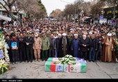 مراسم تشییع پیکر شهیدان اقتدار نیرو دریایی در بجنورد